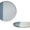 ASSIETTE A DESSERT GEO 21CM BLEU GRES