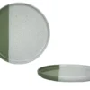 ASSIETTE A DESSERT GEO 21CM VERT GRES