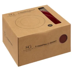 ASSIETTE A DESSERT MARIE GRENAT D.20CM