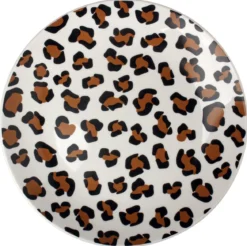 ASSIETTE A DESSERT PORCELAINE LEOPARD 19CM