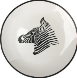 ASSIETTE A DESSERT PORCELAINE ZEBRE 19CM