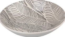 ASSIETTE A SOUPE FEUILLAGE GRES DECOREE FORME COUPE 20CM