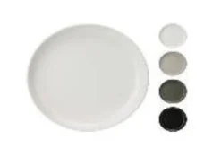 ASSIETTE BLANC NOIR VERT OU GRIS 27CM