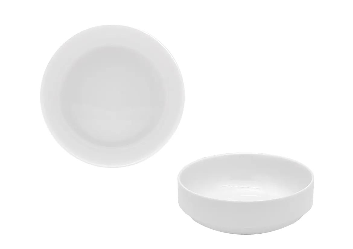 ASSIETTE CREUSE BLANCHE PLANE 15CM PORCELAINE