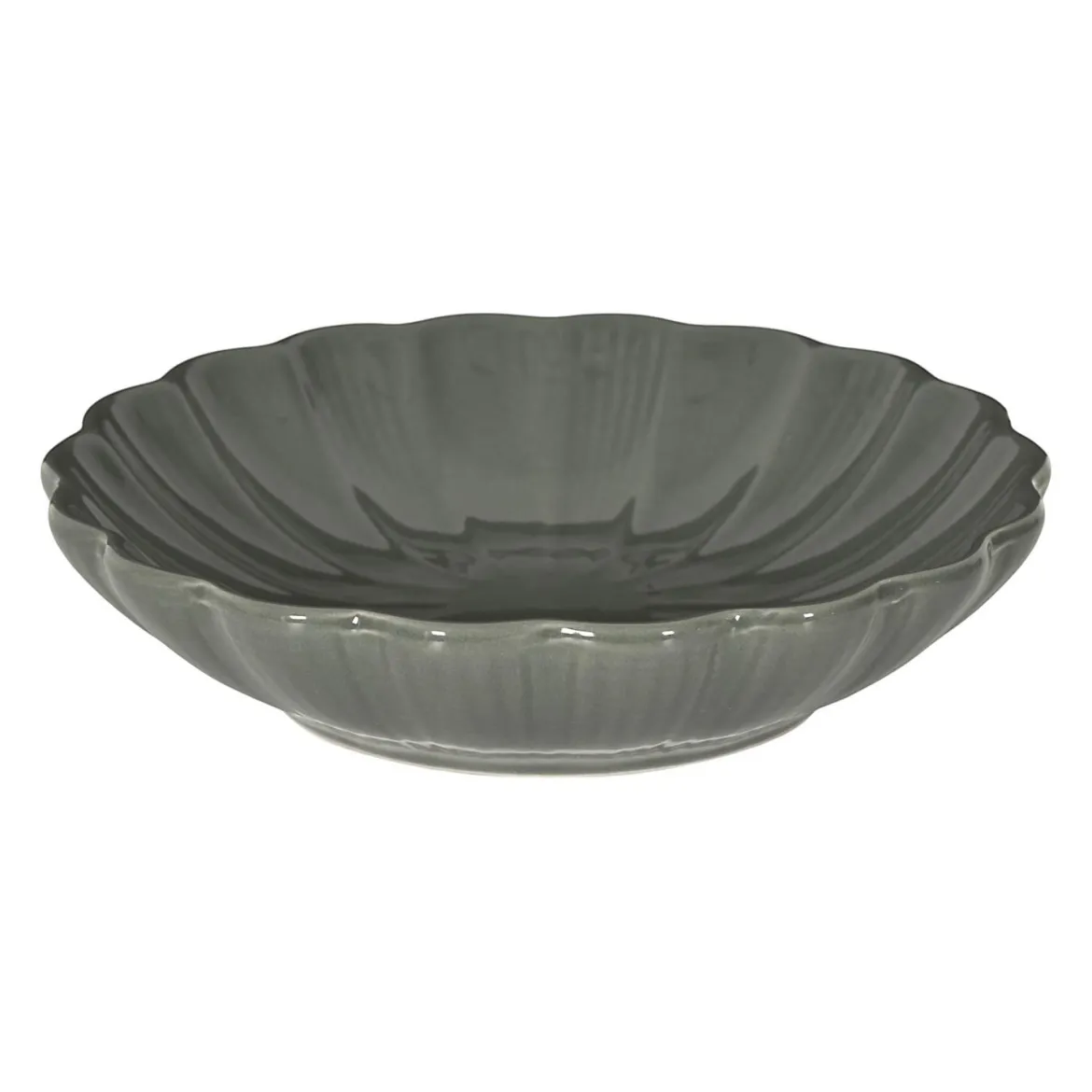 ASSIETTE CREUSE CALISTA GRIS D20CM