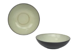 ASSIETTE CREUSE 18CM PHENIX BICOLORE GRES