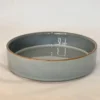 ASSIETTE CREUSE GRIS PORCELAINE EMAIL REACTIF 20CM