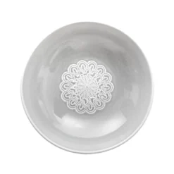 ASSIETTE CREUSE HACIENDA GRIS 20CM