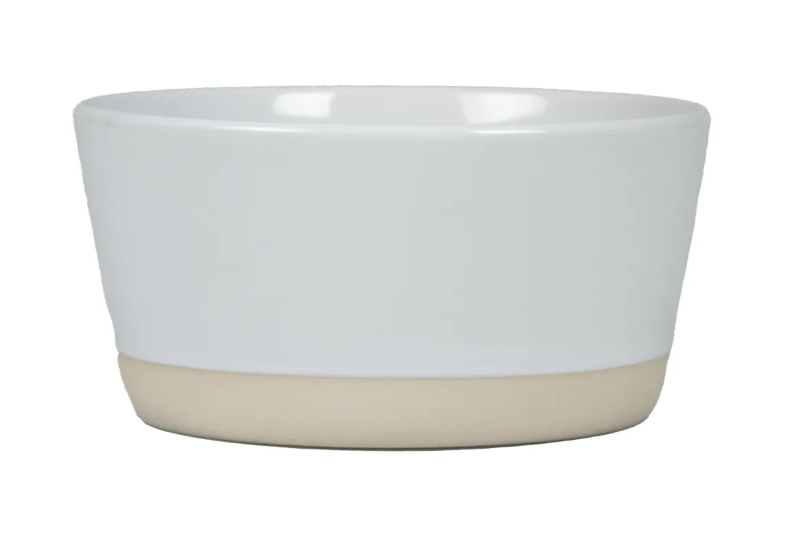 ASSIETTE CREUSE NATURAL 14CM BLANC GRES