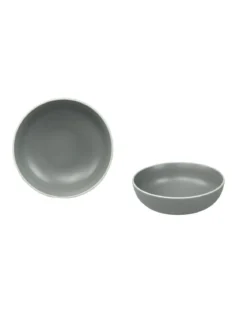 ASSIETTE CREUSE PASTEL 18CM GRIS GRES