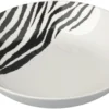 ASSIETTE CREUSE PORCELAINE ZEBRE 20.5CM