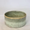 ASSIETTE CREUSE VERT PORCELAINE EMAIL REACTIF 20CM