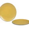 ASSIETTE DESSERT 19.5CM DOTS JAUNE GRES
