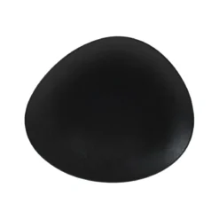 ASSIETTE DESSERT GALET NOIR 23CM