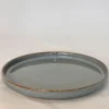 ASSIETTE DESSERT GRIS PORCELAINE EMAIL REACTIF 20CM