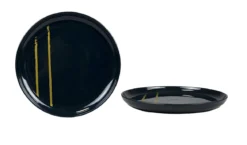 ASSIETTE DESSERT MAGIC POUDRE DOREE 20CM GRES