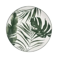 ASSIETTE DESSERT PALME VERT 19CM