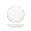 ASSIETTE DESSERT PORCELAINE LISERE OR D.19CM