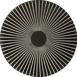 ASSIETTE DESSERT SUN NOIR 21CM