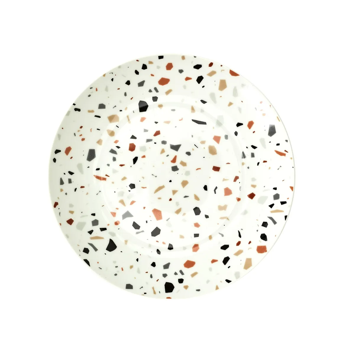 ASSIETTE EFFET TERRAZZO D20CM