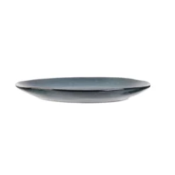 ASSIETTE GALET 22X18CM AU GRES DU TEMPS BLEU