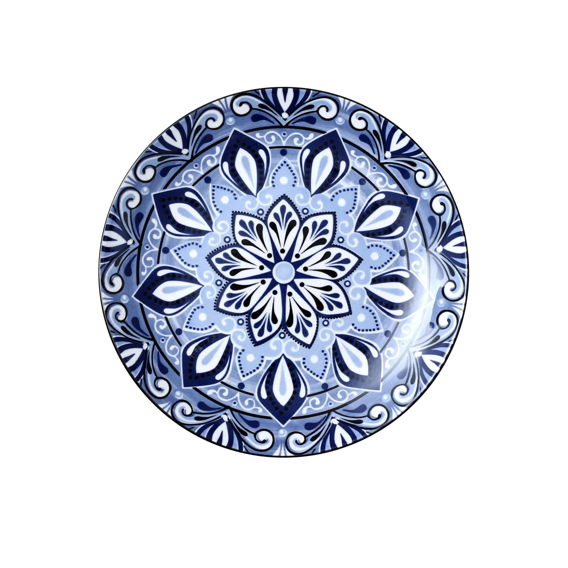 ASSIETTE JAIPUR BLEUE D.19CM