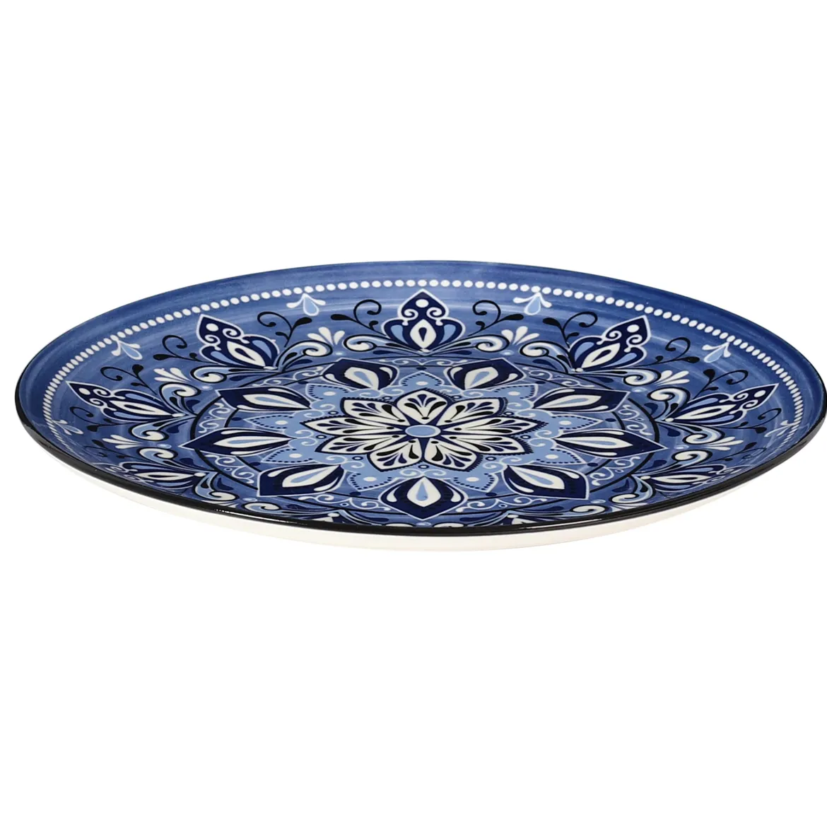 ASSIETTE JAIPUR BLEUE D.26CM