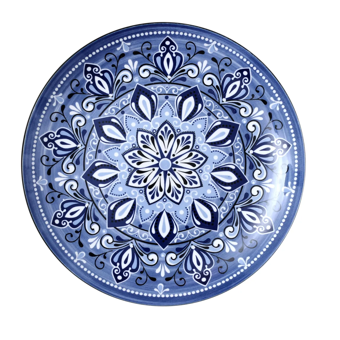 ASSIETTE JAIPUR BLEUE D.26CM