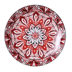 ASSIETTE JAIPUR ROUGE D.19CM