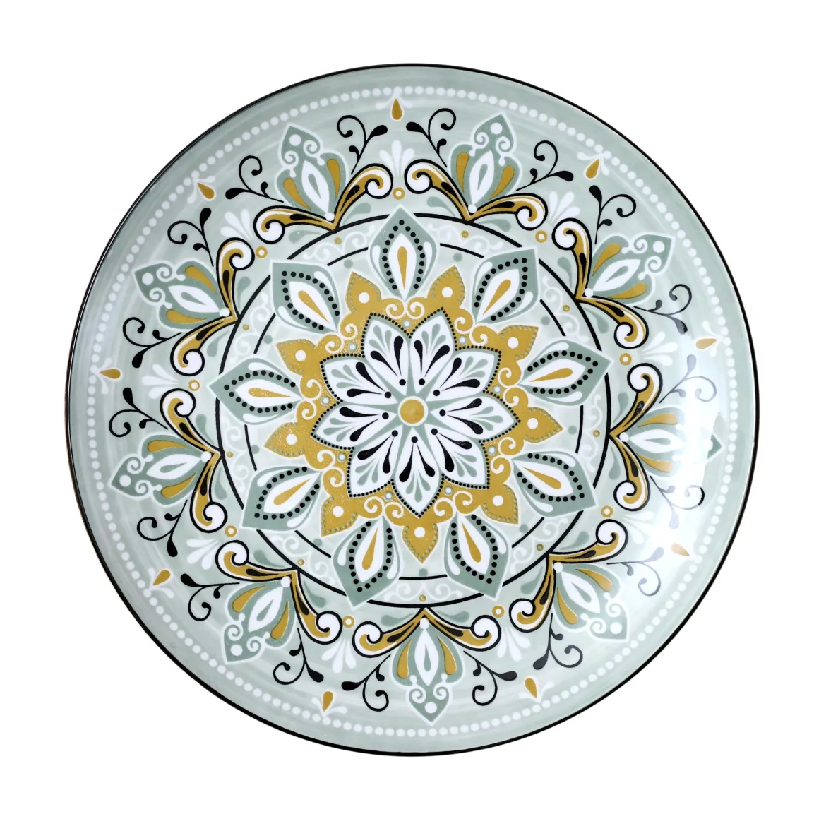 ASSIETTE JAIPUR VERTE D.26CM
