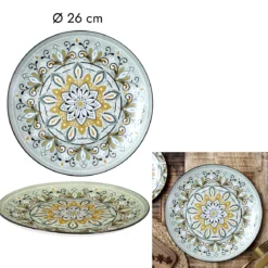 ASSIETTE JAIPUR VERTE D.26CM