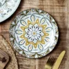 ASSIETTE JAIPUR VERTE D.19CM