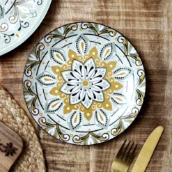 ASSIETTE JAIPUR VERTE D.19CM