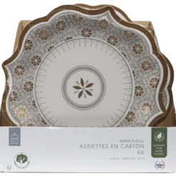 ASSIETTE JETABLE MIRAGE X6 PIECES