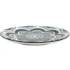 ASSIETTE MANDALA BLEU D.26CM