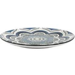 ASSIETTE MANDALA BLEU D.26CM