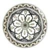 ASSIETTE MANDALA VERT D.26CM