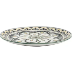 ASSIETTE MANDALA VERT D.26CM