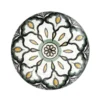 ASSIETTE MANDALA VERT D.19CM