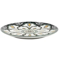 ASSIETTE MANDALA VERT D.19CM