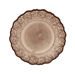 ASSIETTE MIRAGE VERRE D.21CM