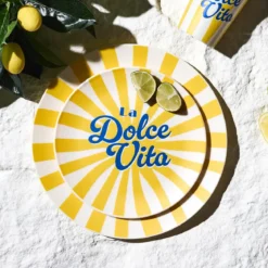 ASSIETTE PLASTIQUE DOLCE VITA D26CM