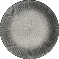 ASSIETTE PLATE ATELIER GRIS 27CM