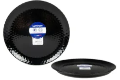 ASSIETTE PLATE 25CM PAMPILLE NOIR OPALE