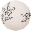 ASSIETTE PLATE FLEUR GRES DECOREE FORME COUPE 26CM