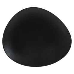 ASSIETTE PLATE GALET NOIR 28CM