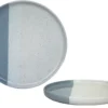 ASSIETTE PLATE GEO 27CM BLEU GRES