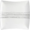 ASSIETTE PLATE LIGNES 26X26CM