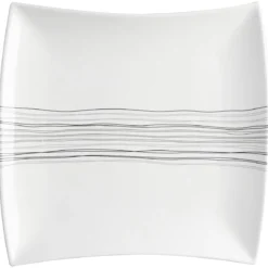 ASSIETTE PLATE LIGNES 26X26CM