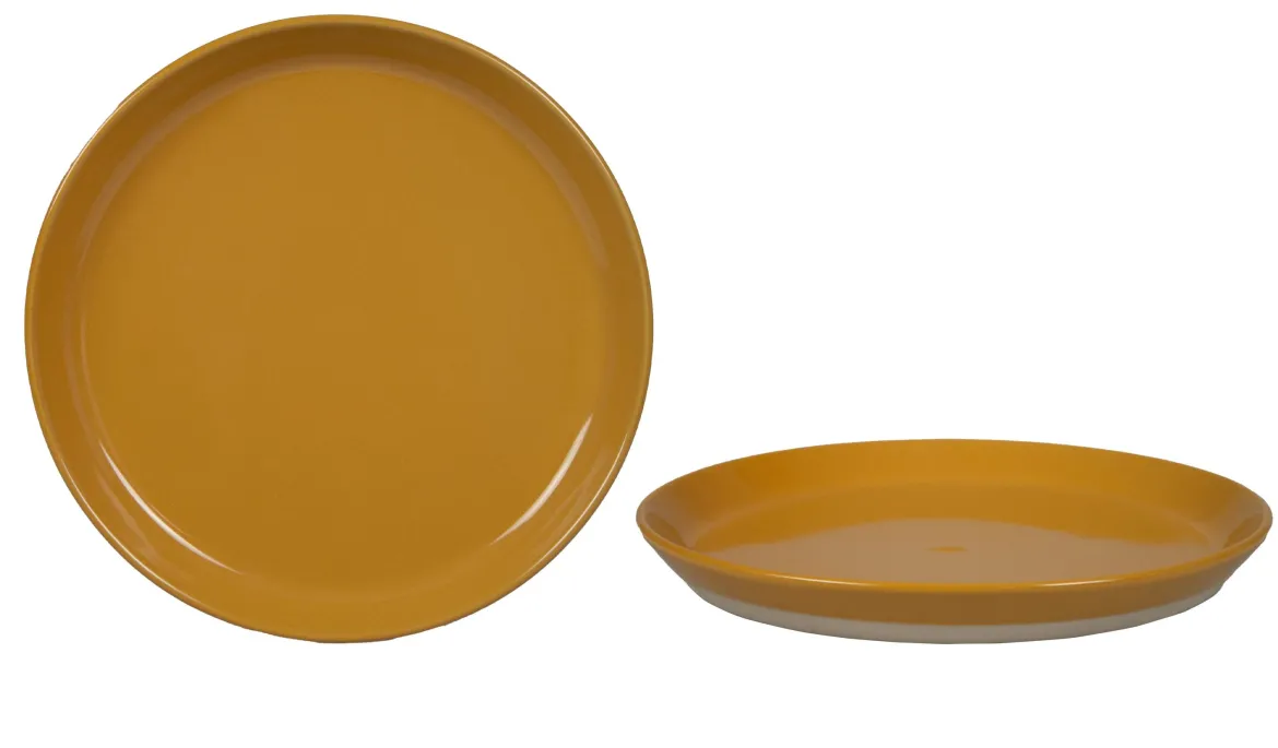 ASSIETTE PLATE NATURAL 25CM CURRY GRES